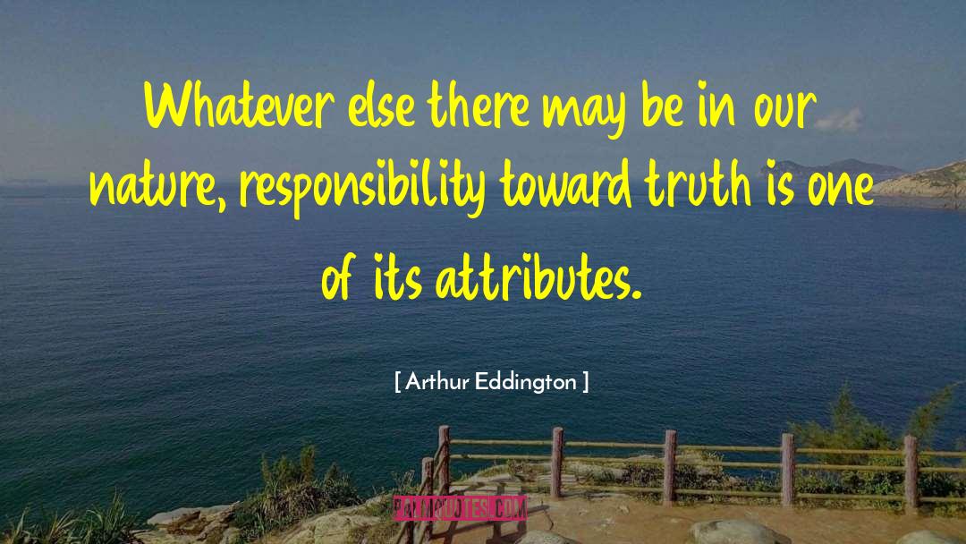 Individual Responsibility quotes by Arthur Eddington