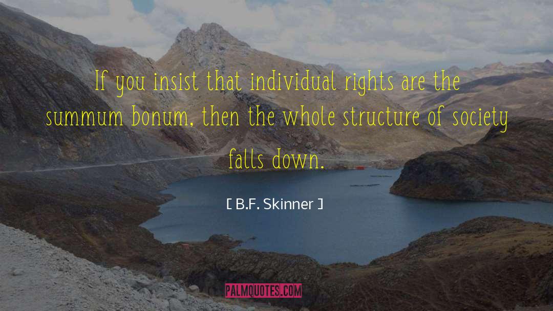 Individual Rights quotes by B.F. Skinner