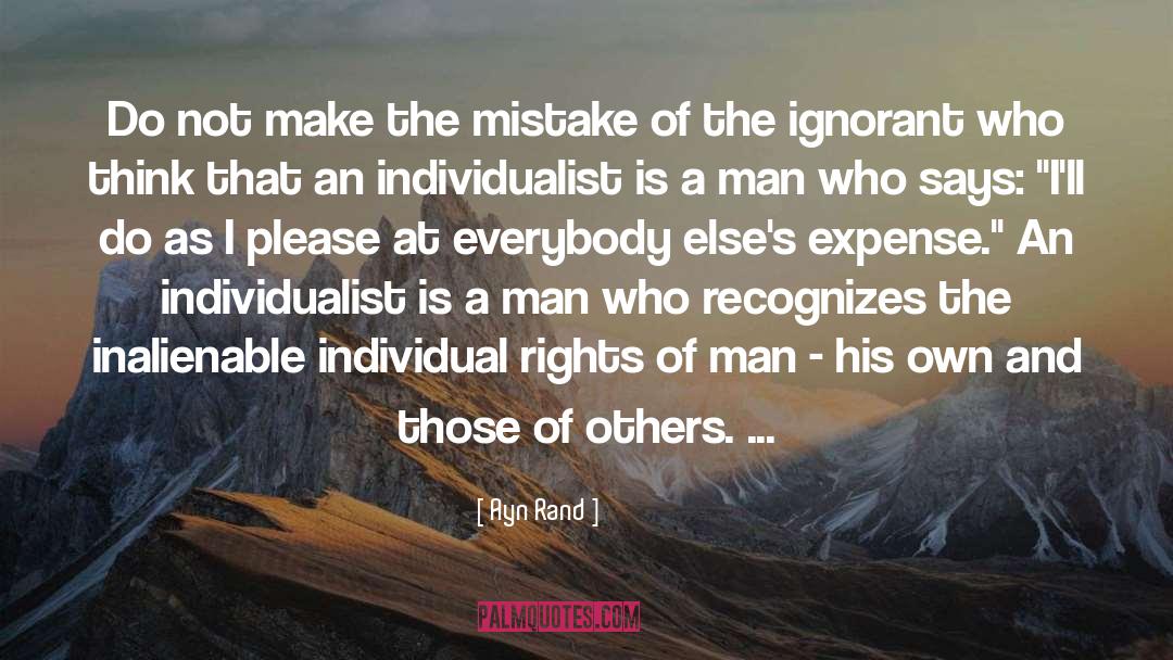 Individual Rights quotes by Ayn Rand