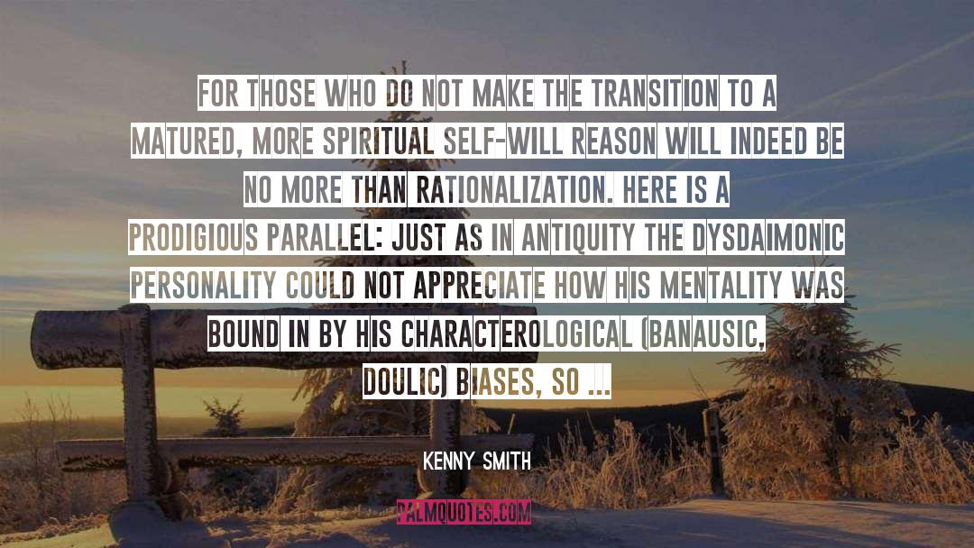 Individuality Personality Reason quotes by Kenny Smith