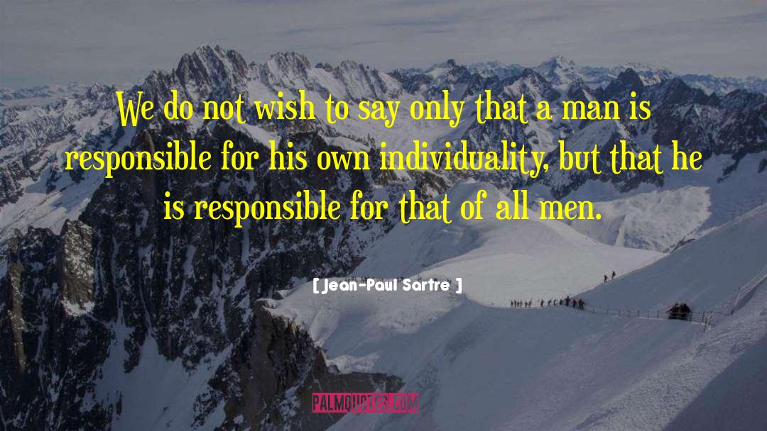 Individuality quotes by Jean-Paul Sartre