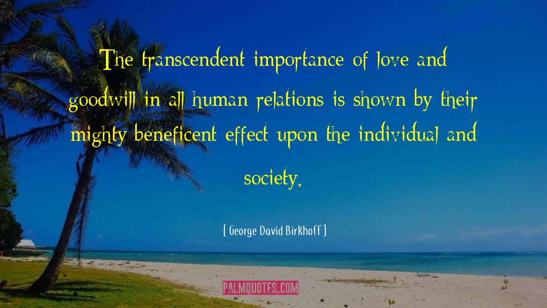 Individuals And Society quotes by George David Birkhoff