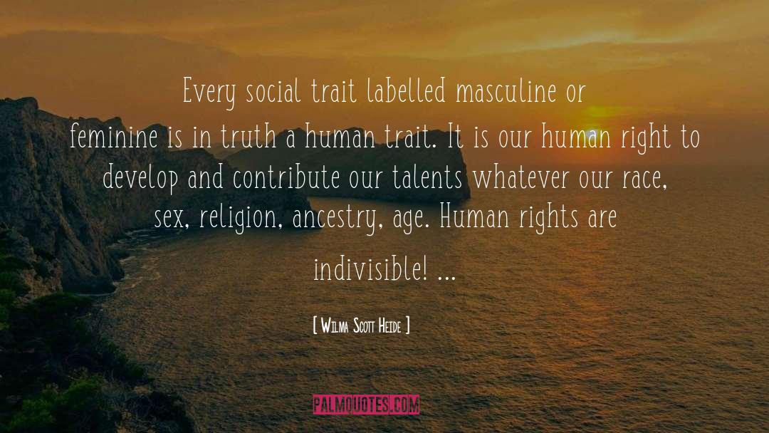 Indivisible quotes by Wilma Scott Heide