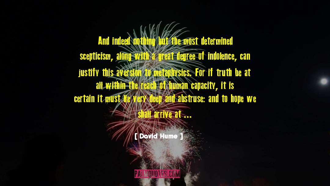 Indolence quotes by David Hume