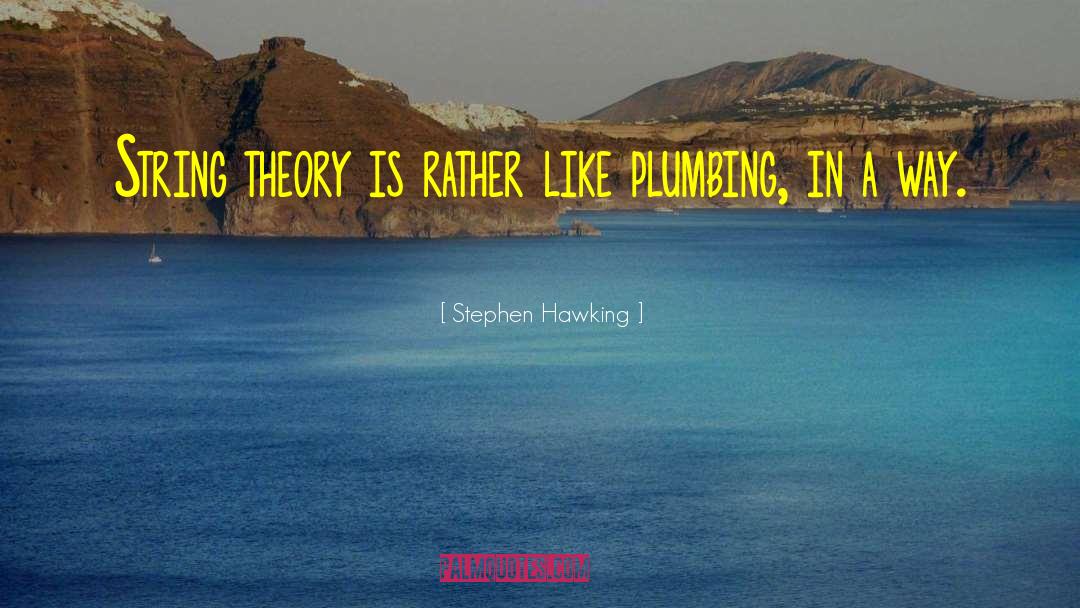 Indoor Plumbing quotes by Stephen Hawking