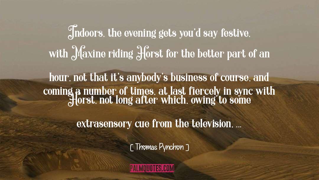 Indoors quotes by Thomas Pynchon