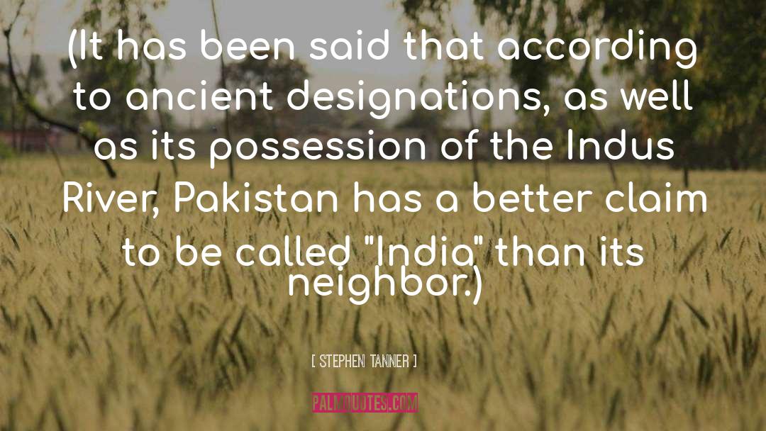 Indus River quotes by Stephen Tanner