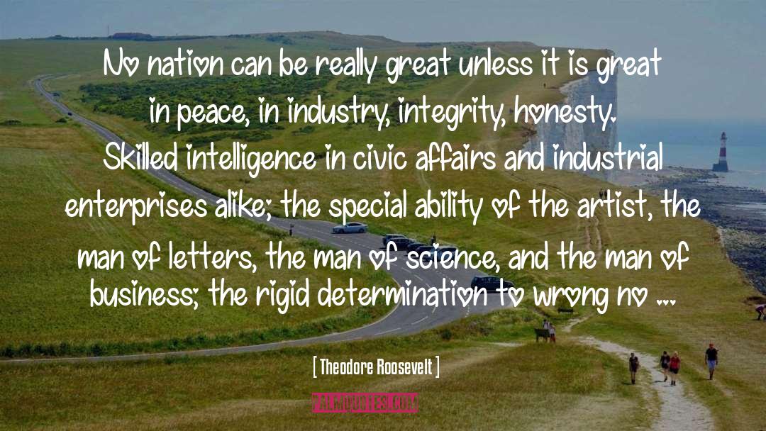Industrial Isolation quotes by Theodore Roosevelt