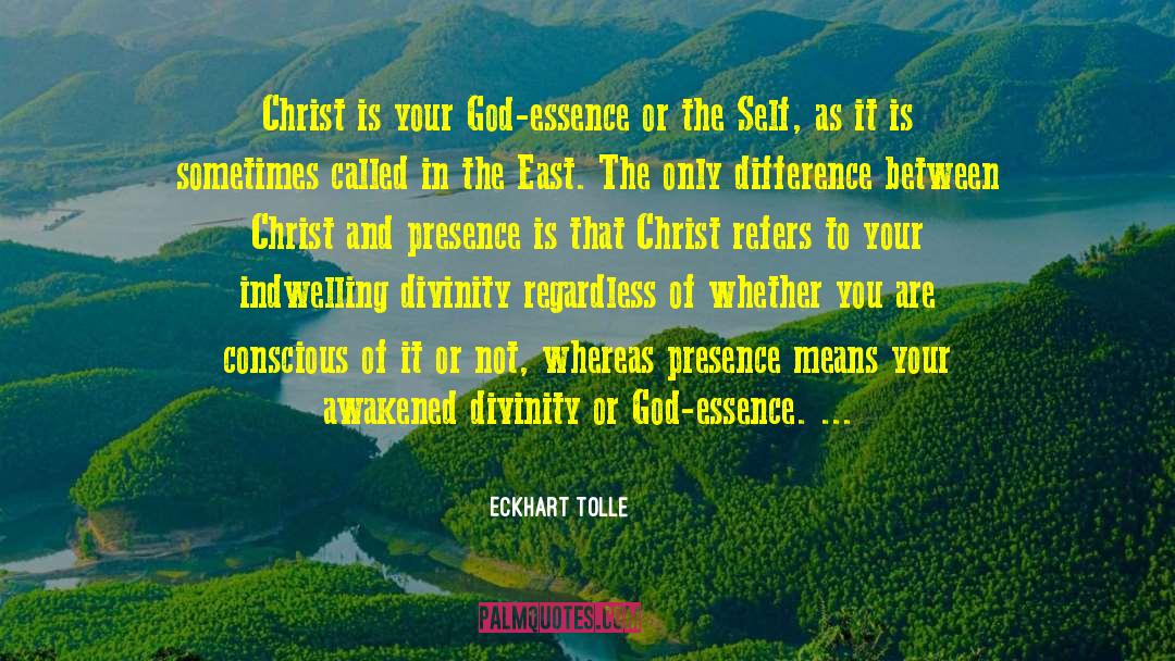 Indwelling quotes by Eckhart Tolle