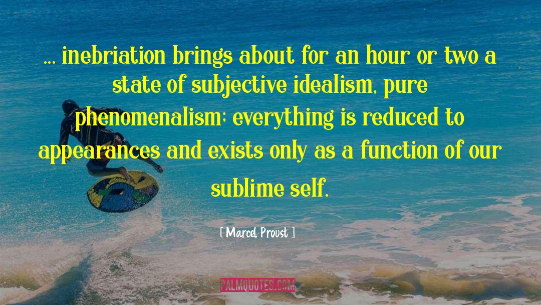 Inebriation quotes by Marcel Proust