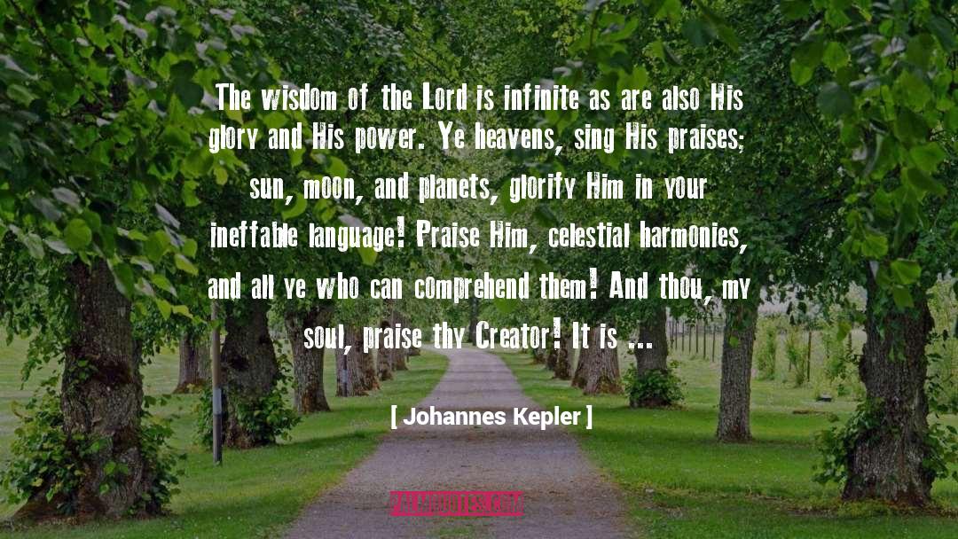 Ineffable quotes by Johannes Kepler