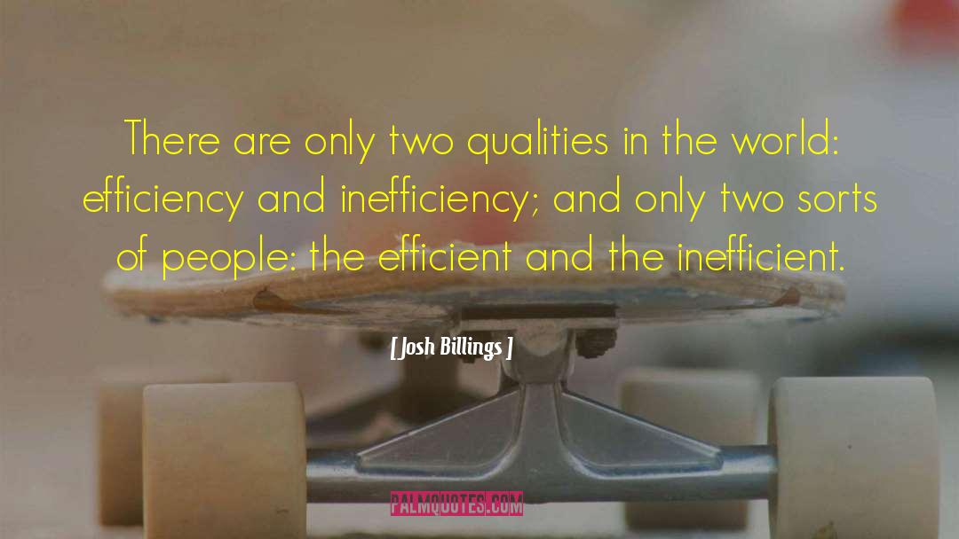 Inefficiency quotes by Josh Billings