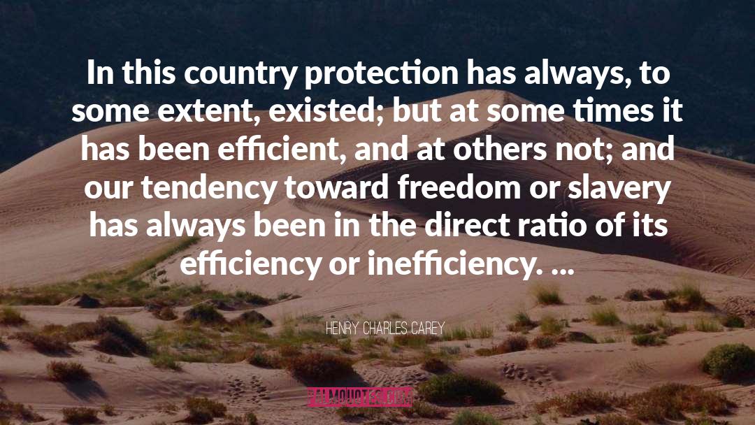 Inefficiency quotes by Henry Charles Carey