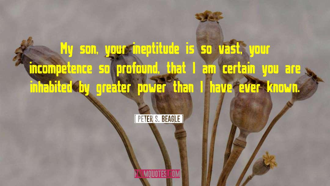 Ineptitude quotes by Peter S. Beagle