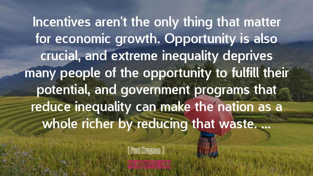 Inequality quotes by Paul Krugman