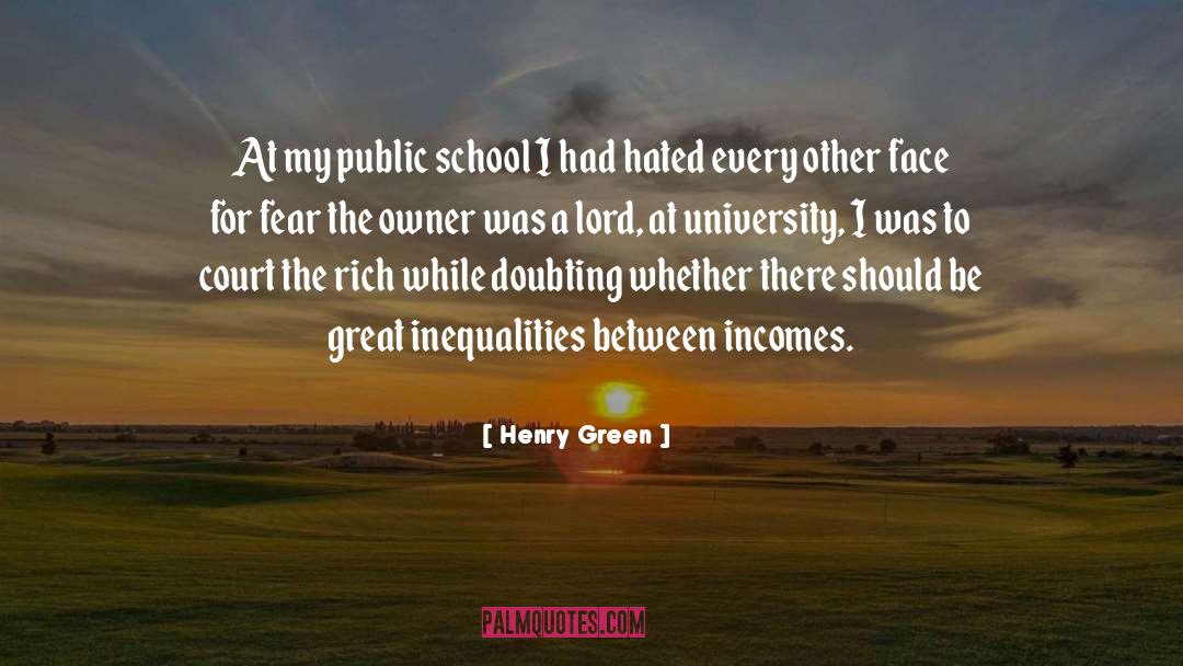 Inequality quotes by Henry Green