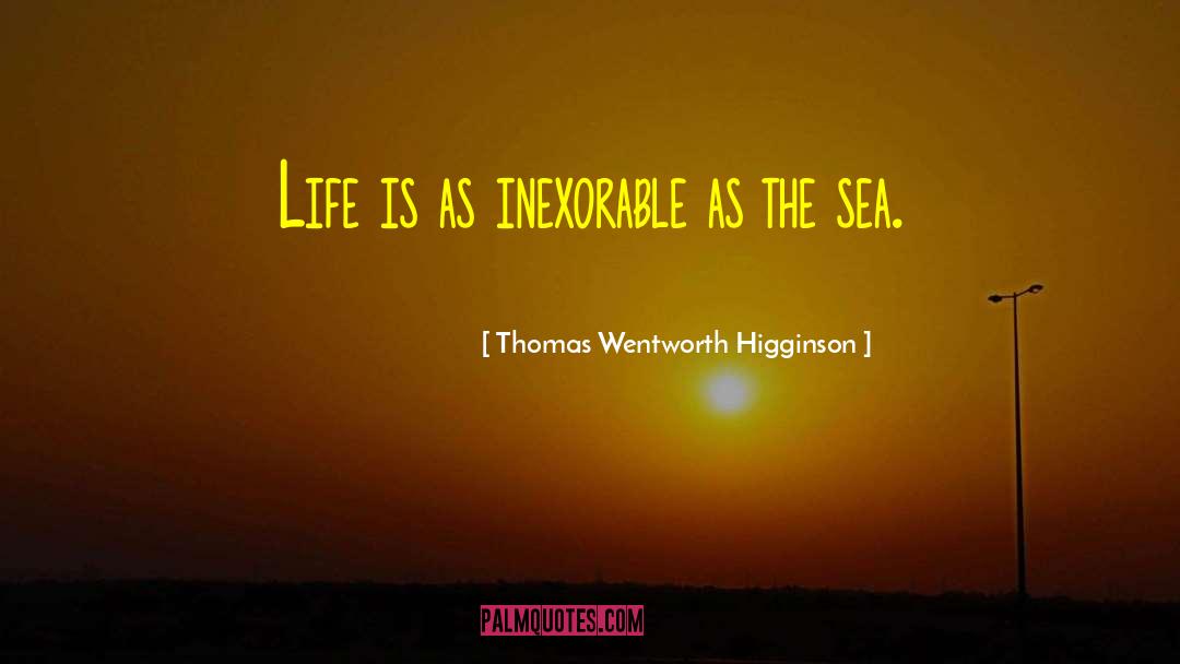 Inexorable quotes by Thomas Wentworth Higginson