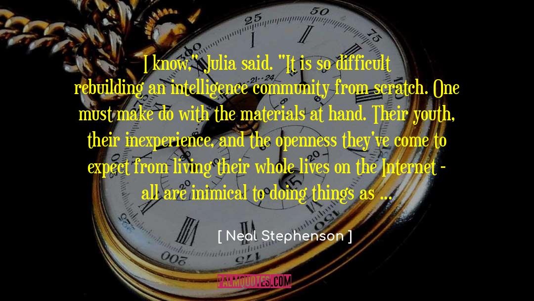 Inexperience quotes by Neal Stephenson
