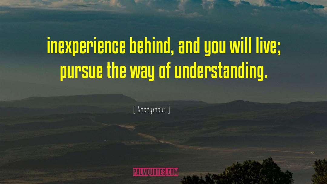 Inexperience quotes by Anonymous