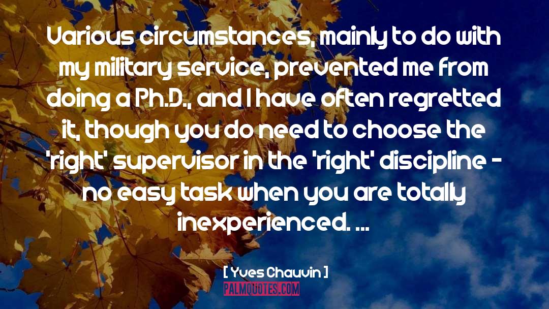 Inexperienced quotes by Yves Chauvin
