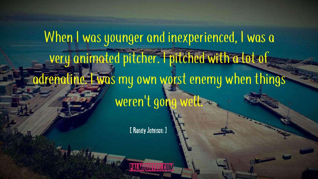 Inexperienced quotes by Randy Johnson