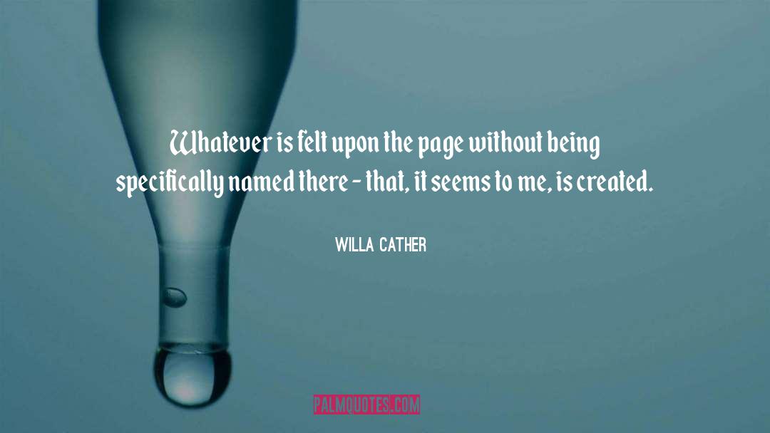 Inexplicable quotes by Willa Cather