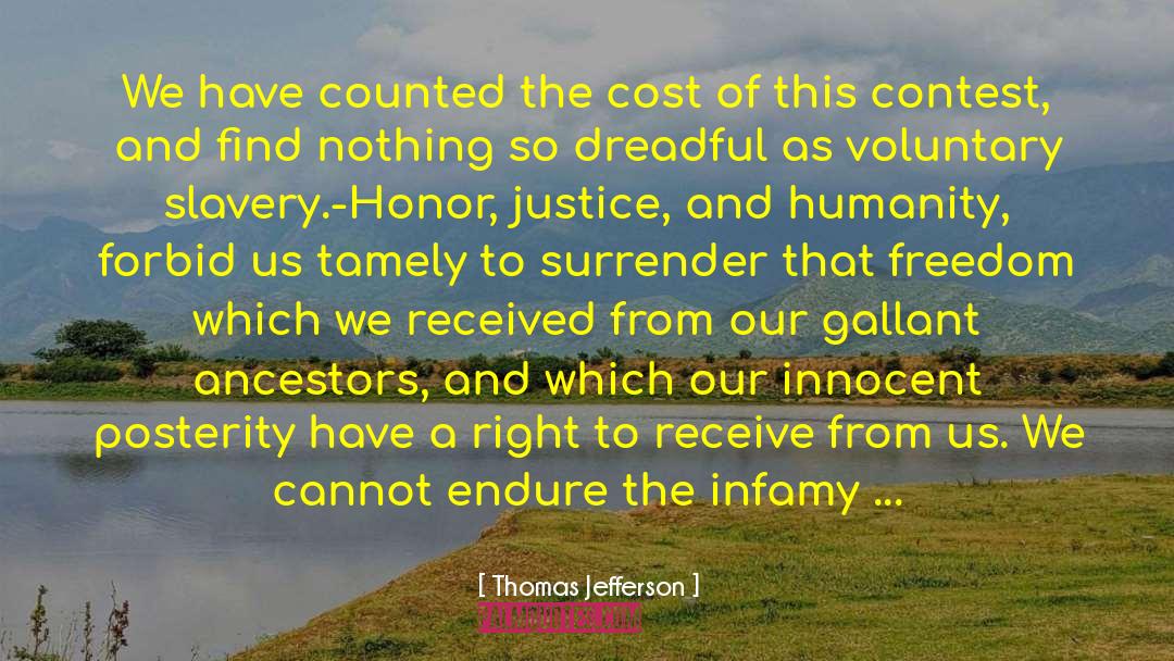 Infamy quotes by Thomas Jefferson