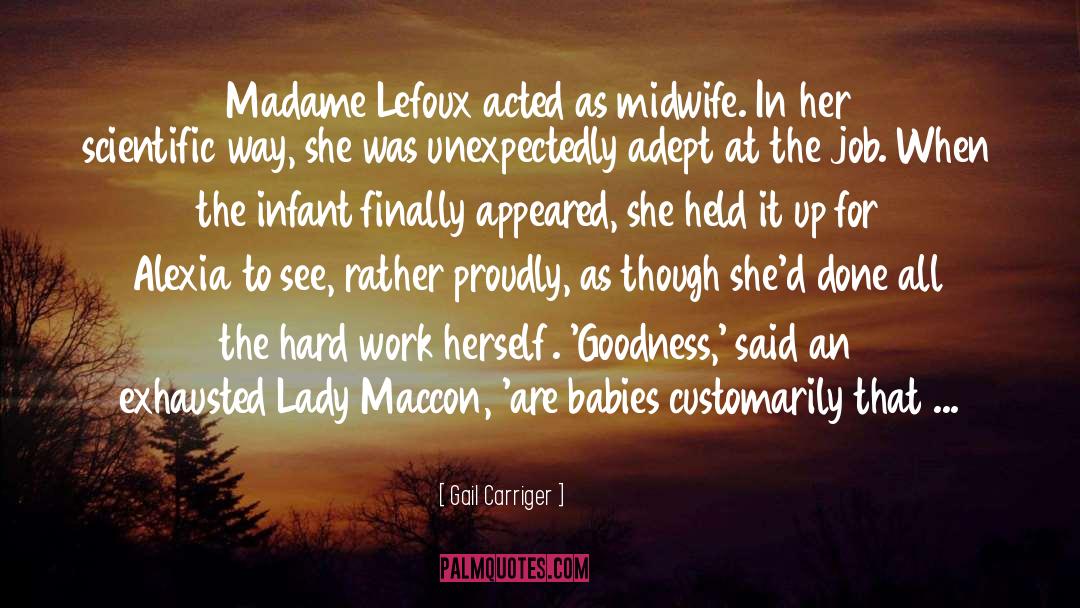 Infant quotes by Gail Carriger