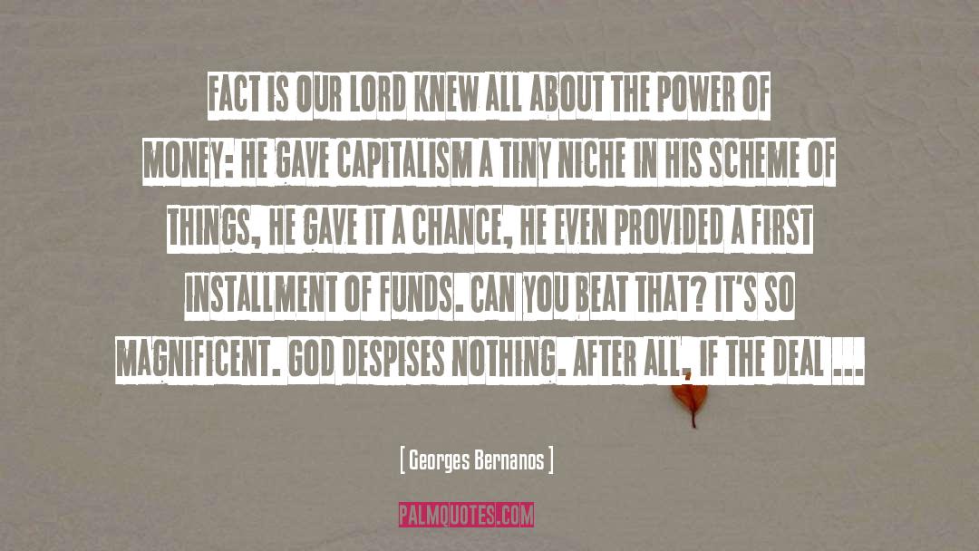 Infantile God quotes by Georges Bernanos