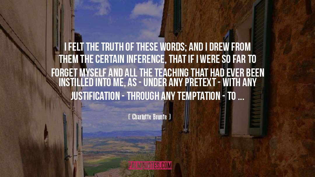 Inference quotes by Charlotte Bronte