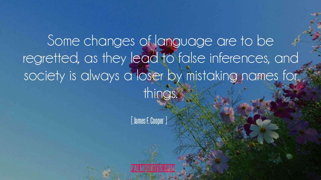 Inference quotes by James F. Cooper