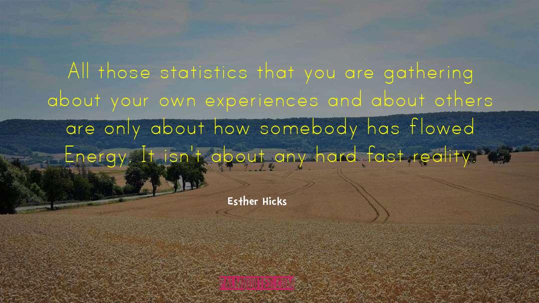 Inferential Statistics quotes by Esther Hicks