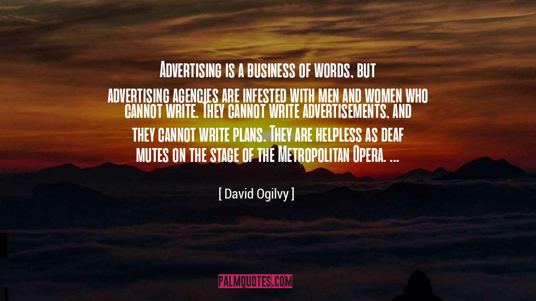 Infested quotes by David Ogilvy