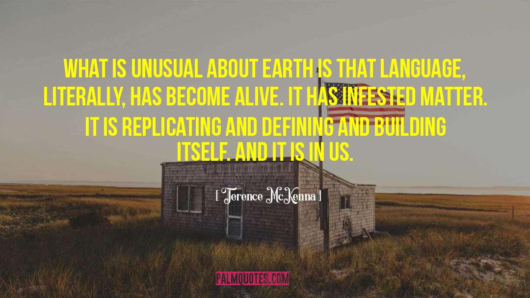 Infested quotes by Terence McKenna