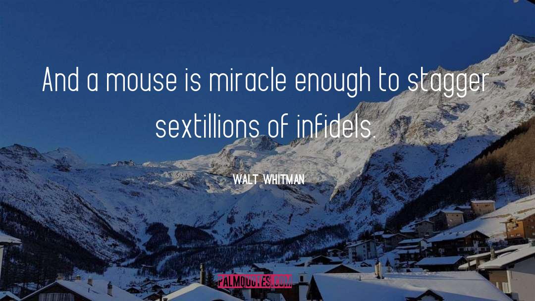 Infidel quotes by Walt Whitman