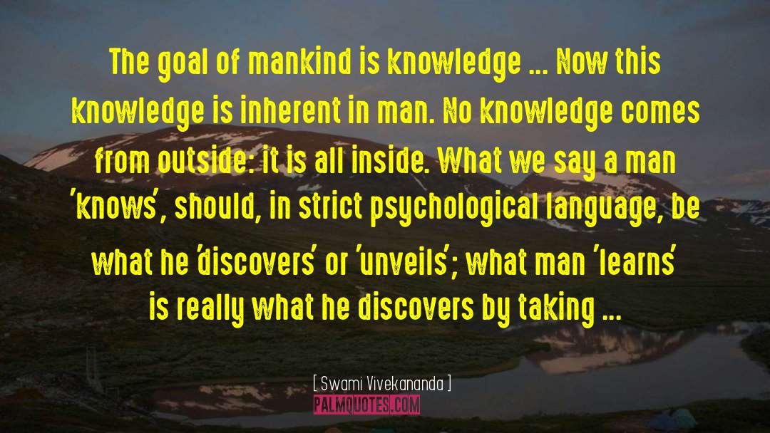 Infinite Knowledge quotes by Swami Vivekananda