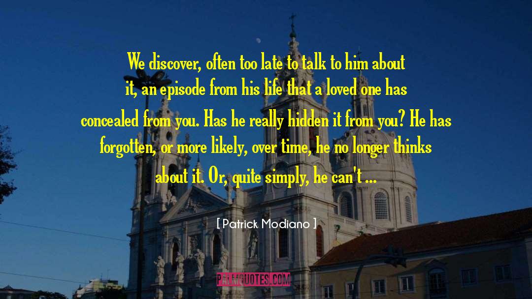 Infinite Life quotes by Patrick Modiano