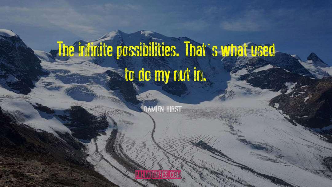 Infinite Possibilities quotes by Damien Hirst