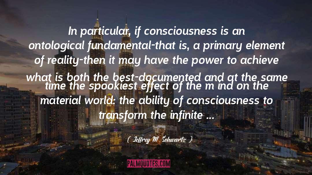 Infinite Possibilities quotes by Jeffrey M. Schwartz