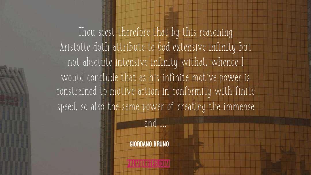 Infinite Power quotes by Giordano Bruno