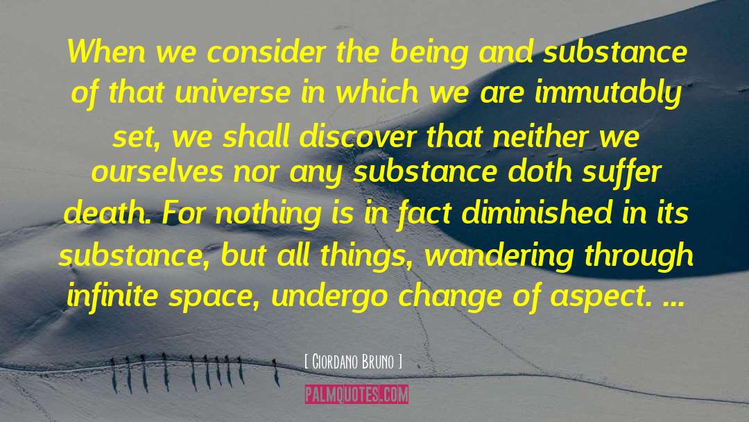 Infinite Space quotes by Giordano Bruno