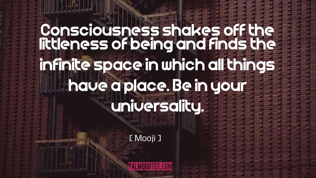 Infinite Space quotes by Mooji