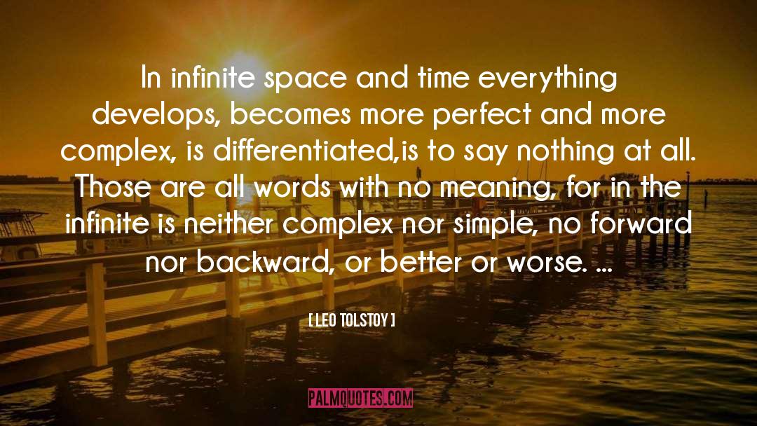 Infinite Space quotes by Leo Tolstoy