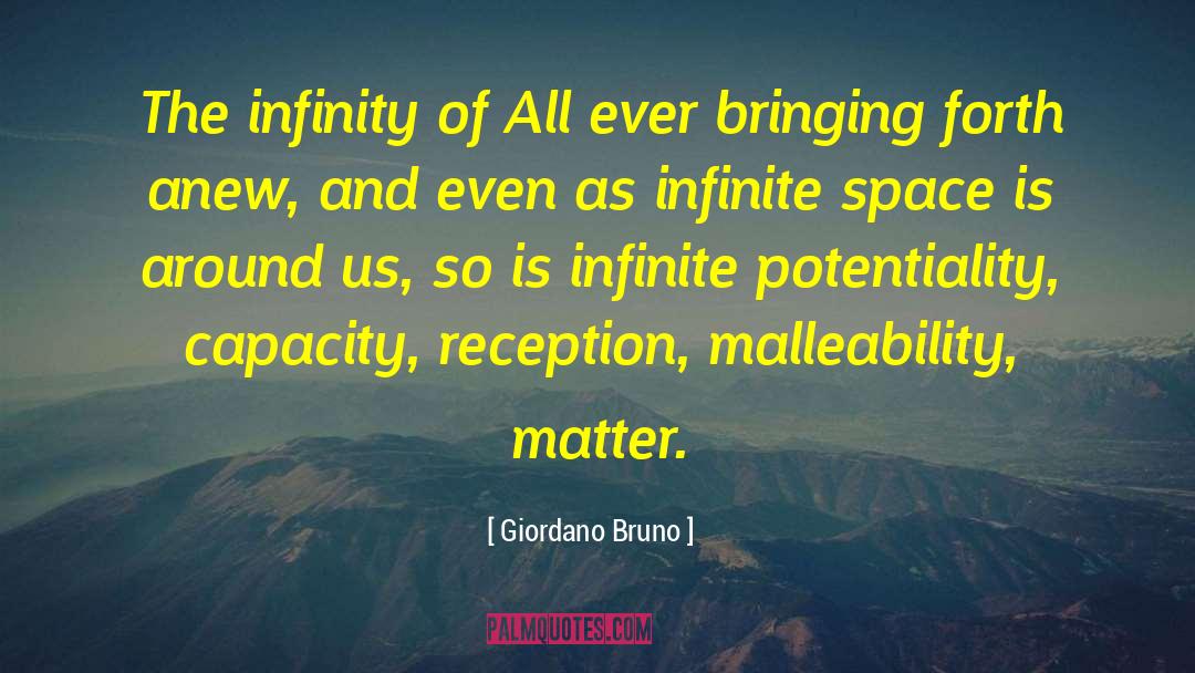 Infinite Space quotes by Giordano Bruno