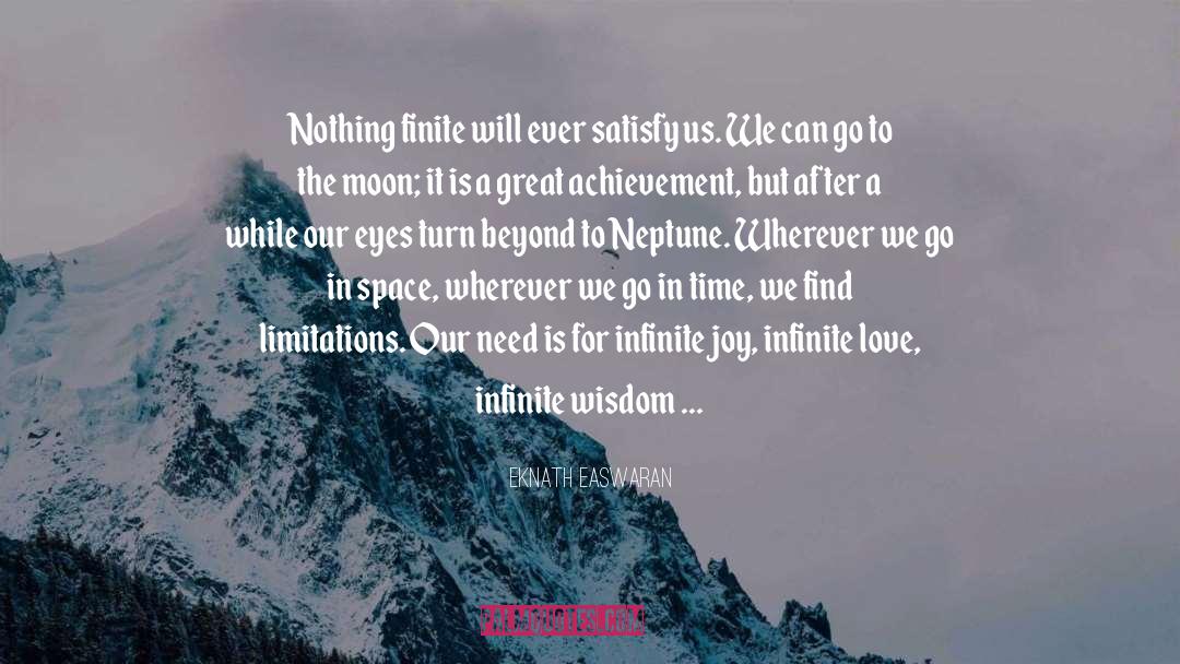 Infinite Universe quotes by Eknath Easwaran