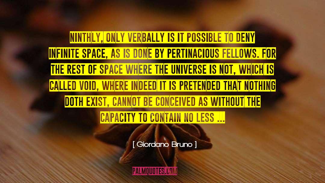 Infinite Wilderness quotes by Giordano Bruno