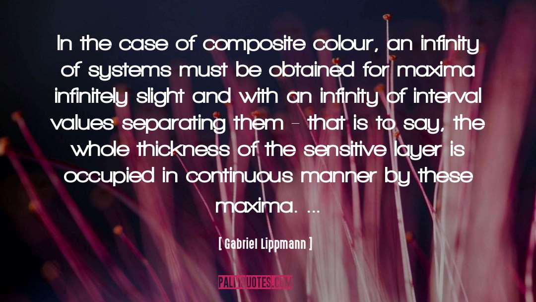 Infinitely quotes by Gabriel Lippmann