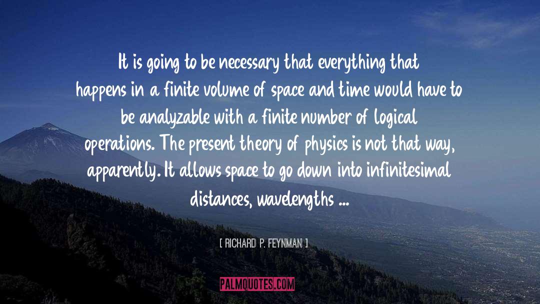 Infinitesimal quotes by Richard P. Feynman
