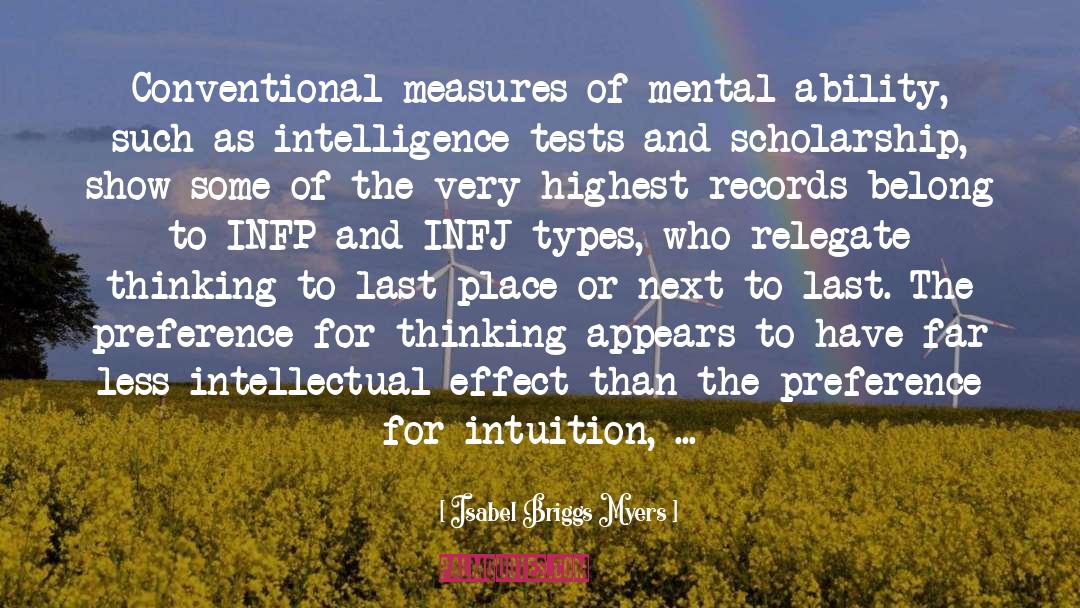 Infj quotes by Isabel Briggs Myers