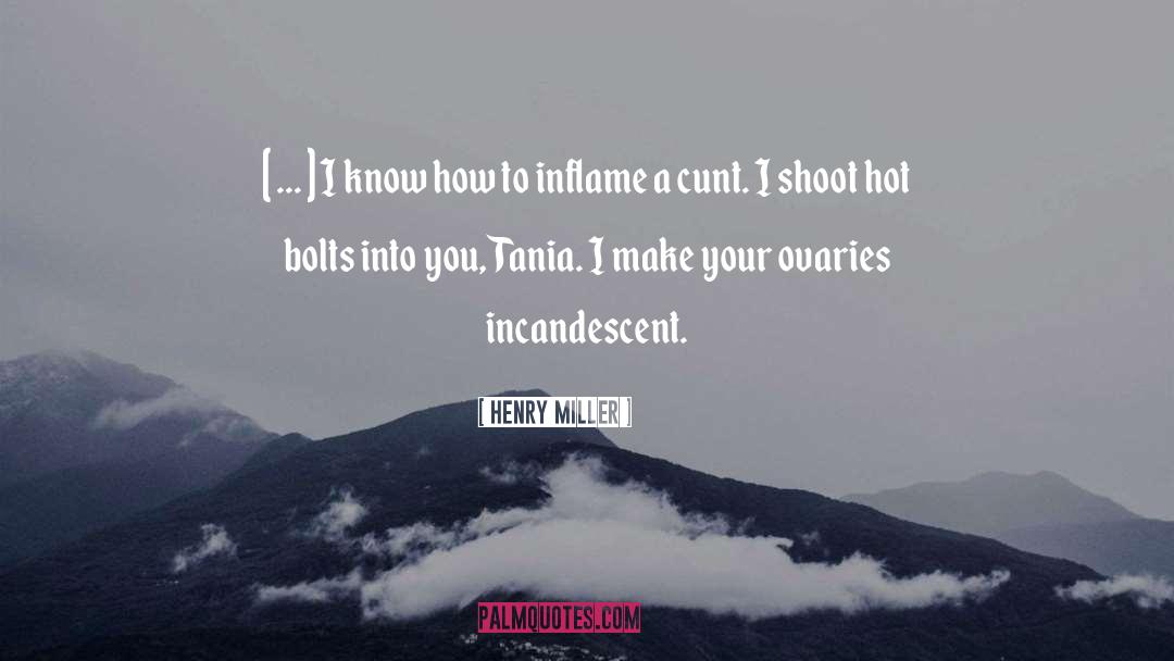 Inflame quotes by Henry Miller